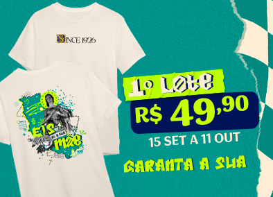 Banner Camiseta Oficial JDJ 2K26 - Eis aí tua Mãe